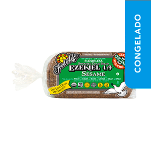 Pan grano entero con ajonjolí Ezekiel 680g
