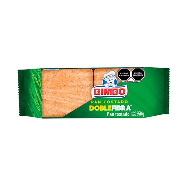 Pan tostado doble fibra Bimbo 250g