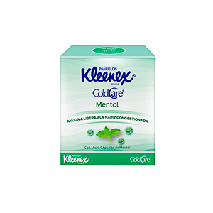 Pañuelos faciales cold care mentol Kleenex 60pz