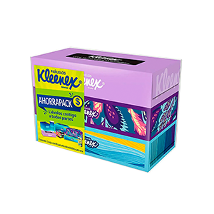 Pañuelos faciales ahorrapack Kleenex 90pz (3-pack)