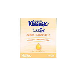 Pañuelos faciales cold care aceite humectante Kleenex 66pz