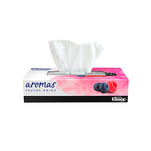 Pañuelos faciales frutos rojos Kleenex 90pz