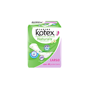 Pantiprotectores largo Kotex Naturals 44pz