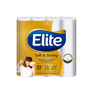 Papel higiénico soft & strong Elite 32pz