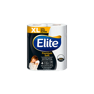 Papel higiénico premium soft Elite 4pz