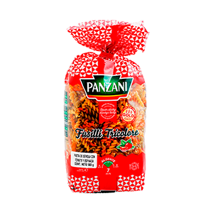Pasta fusilli 3 colores Panzani 500g