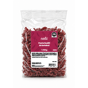Pasta artesanal betabel fusilli Calii 500g 