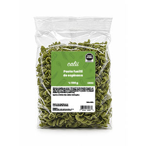 Pasta artesanal espinaca fusilli Calii 500g 