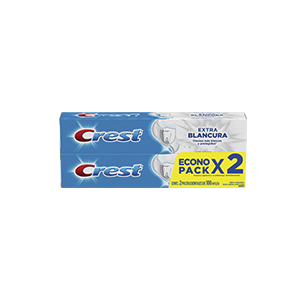 Pasta dental extra blancura Crest 90ml (2-pack)