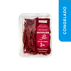 Pasta fresca de betabel tipo fettuccine Primizia 300g