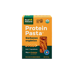 Protein pasta fusilli garbanzo orgánica sin gluten Real Natural 250g