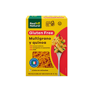 Pasta fusilli quinoa multigrano sin gluten Real Natural 340g