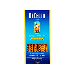 Pasta lasagna larga dopiia ricci De Cecco 500g
