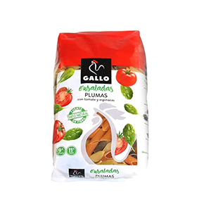 Pasta para sopa pluma vegetales Gallo 450g