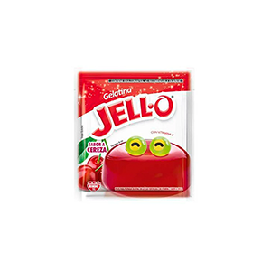 Gelatina sabor cereza JELL-O 25g
