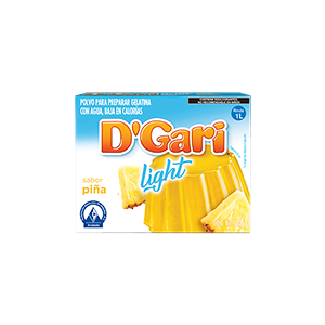 Gelatina sabor piña light D'Gari 20g