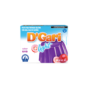Gelatina sabor uva light D'Gari 20g
