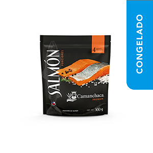 Porciones de salmón bolsa premium Camanchaca 500g 