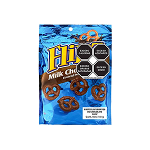 Pretzels chocolate con leche Flipz 141g