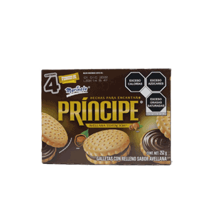 Galletas príncipe tentación avellana Marinela 252g