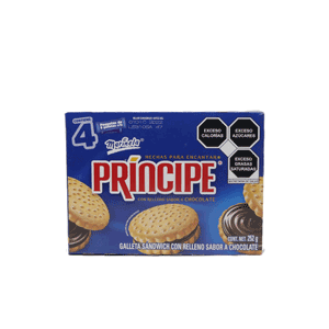 Galletas príncipe chocolate Marinela 252g