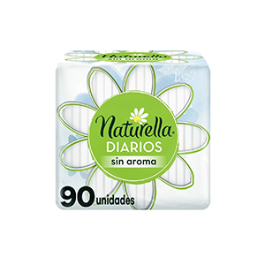 Protectores diarios sin aroma Naturella 90pz