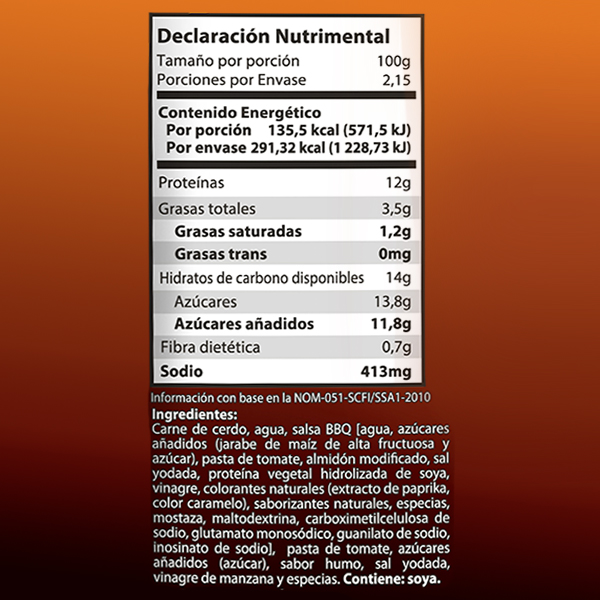 Pulled pork BBQ Chata 215g - 2