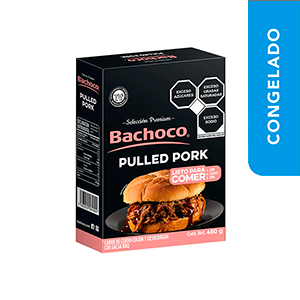 Pulled pork premium congelado Bachoco 450g