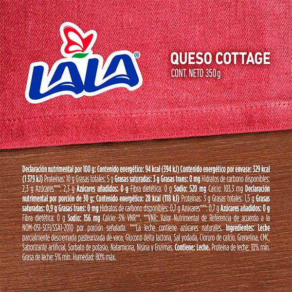 Queso cottage LALA 350g - 2