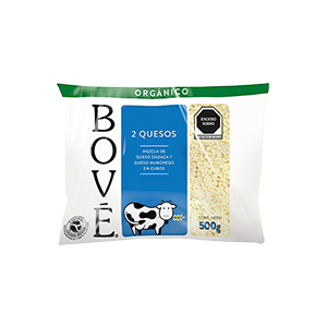 Queso cubicado dos quesos orgánico Bove 500g