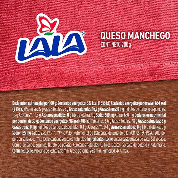 Queso manchego LALA 200g - 2