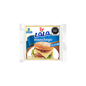 Queso manchego rebanado LALA 144g
