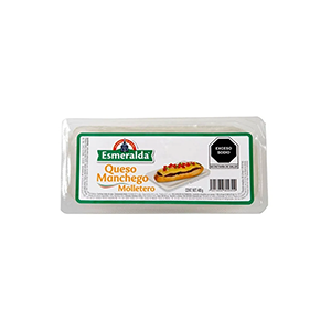 Queso manchego molletero rebanado Esmeralda 400g