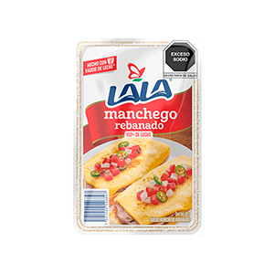 Queso manchego rebanado LALA 400g