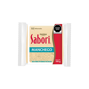 Queso manchego rebanado Sabori 10pz
