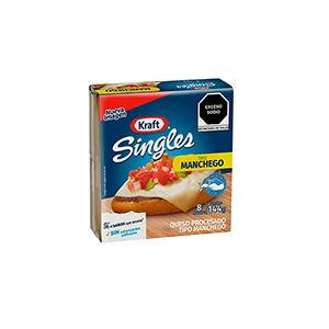 Queso manchego singles Kraft 144g