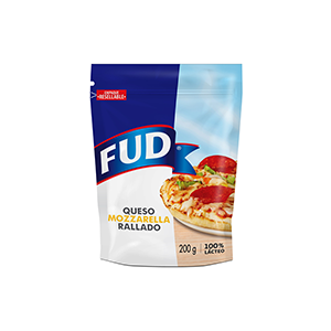Queso mozzarella rallado FUD 200g