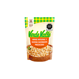 Quinoa y arroz integral sazonado precocido Verde Valle 140g