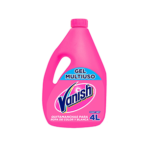 Quitamanchas en gel rosa Vanish 4L