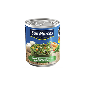 Rajas de jalapeño en escabeche San Marcos 215g