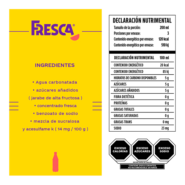 Refresco Toronja Fresca 600ml - 2