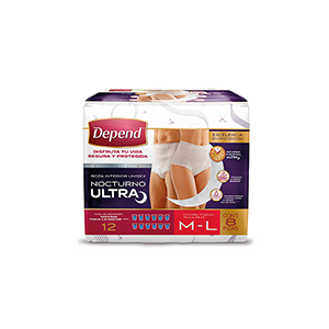 Ropa interior nocturna unisex mediana Depend 8pz
