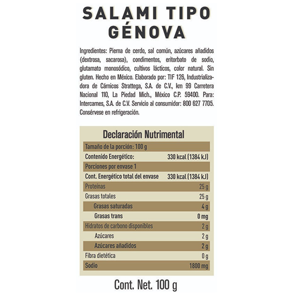 Salami tipo genova Parma 100g - 2