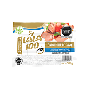 Salchicha de pavo LALA 100 500g