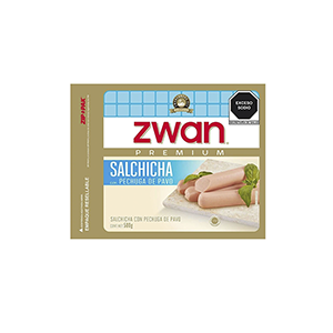 Salchicha de pechuga de pavo Zwan 500g