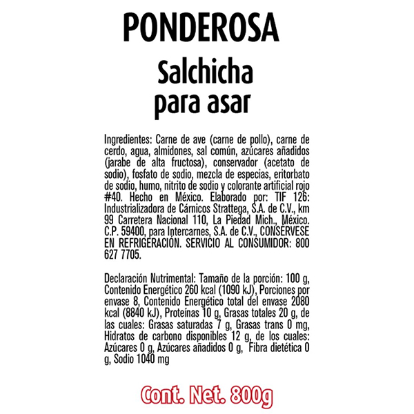 Salchichas para asar Ponderosa Aza 800g - 2
