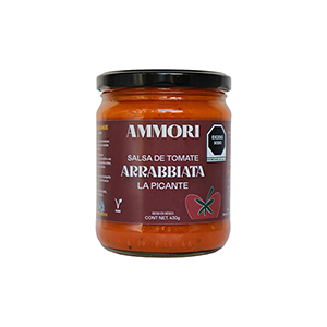 Salsa para pasta arrabbiata Ammori 430g