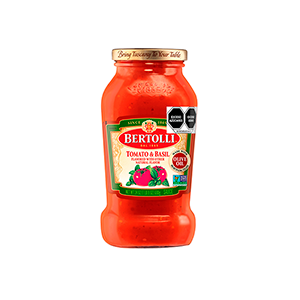 Salsa para pasta tomate y albahaca Bertolli 680g