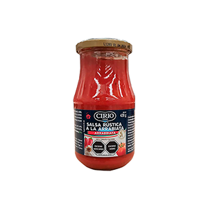 Salsa rústica a la arrabiata Cirio 420g
