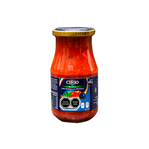 Salsa rústica con albahaca Cirio 420g
